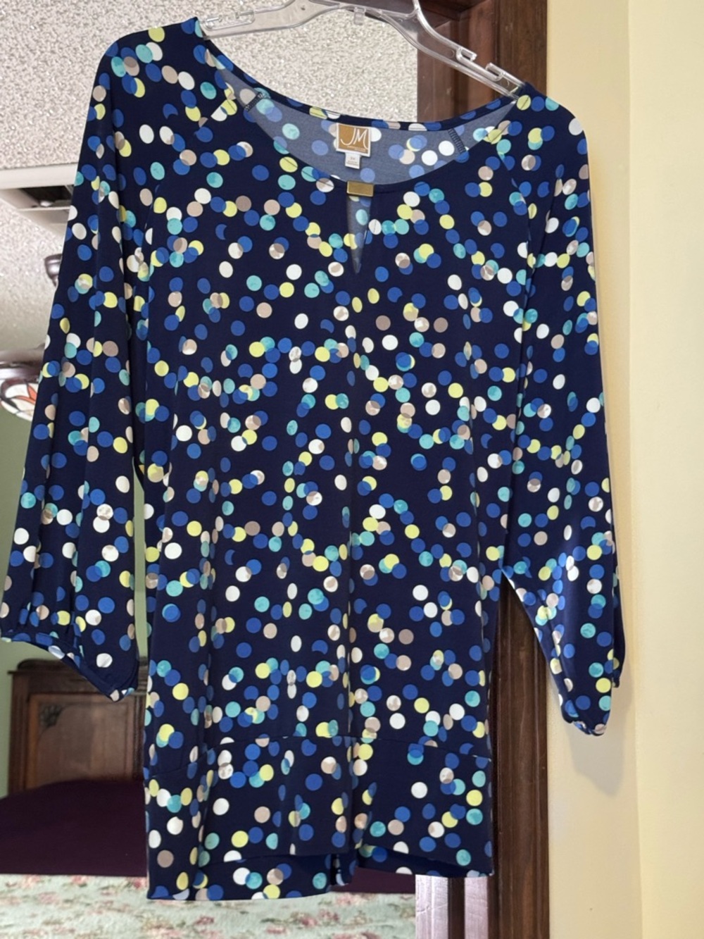 Colorful Polka Dot Blouse
